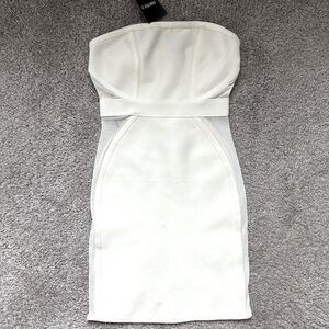 White Strapless Dress
